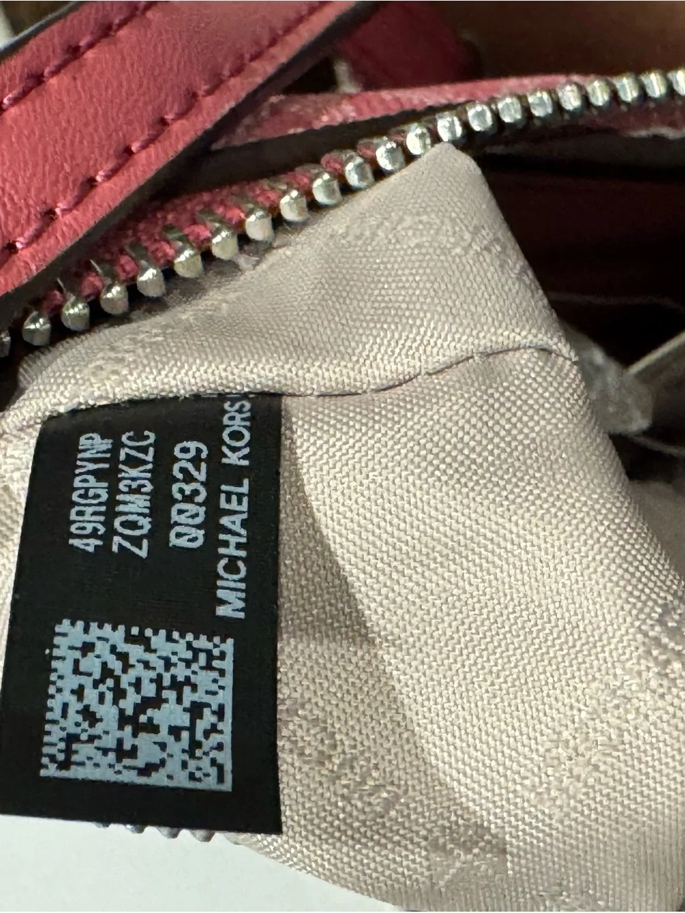Michael Kors Pink Signature MK Crossbody Shoulder Bag